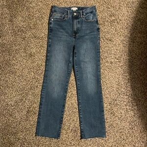 Good American Straight Leg Jeans in Medium Blue Wash